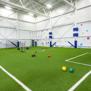 Terrain de football en salle